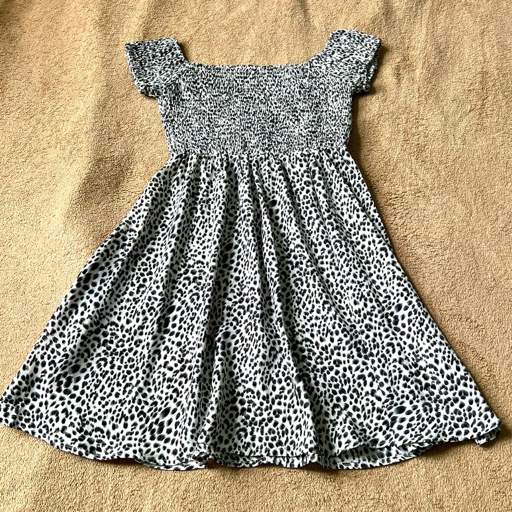 Black & white mini dress